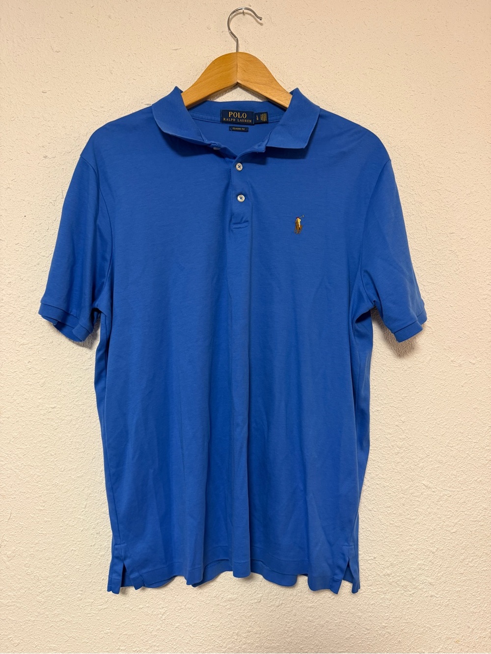 Polo Ralph Lauren Men’s Royal Blue Polo with Gold Pony